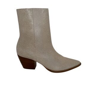 Matisse Caty Suede Pointed Toe Leather Ankle Western Boot in Sandstone - 8.5